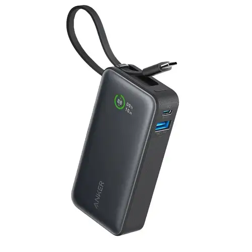 Anker A1259h11 Built In Usb C Cable 30w 10000mah Power Bank