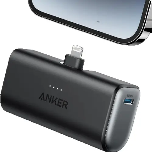 Anker Nano Power Bank 5000mah Built In Lightning Connector