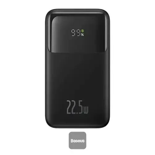 Baseus 22 5w Comet Series Dual Cable Digital Display Power Bank