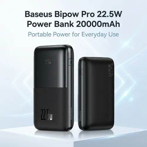 Baseus Bipow Pro 22 5w Power Bank 20000mah