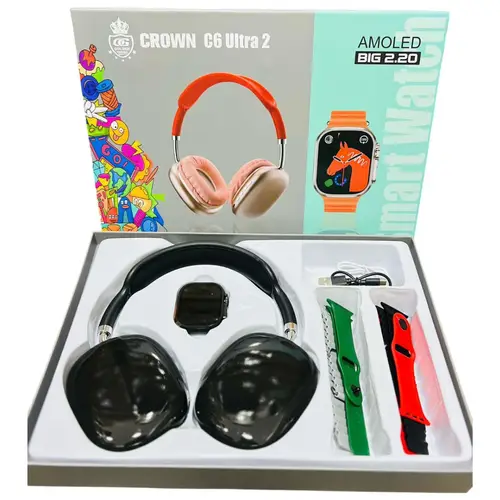 Crown C6 Ultra 2 Smart Watch With Headphone