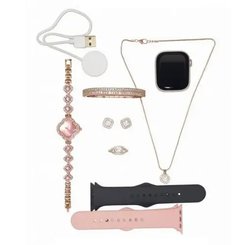 Crown Q700 Ladies Smart Watch With Jewellery Set image 4