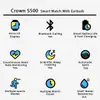Crown S500 Smart Watch With Earbuds image 7
