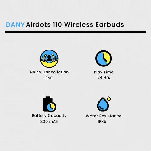 Dany Airdots 110 Wireless Earbuds image 3