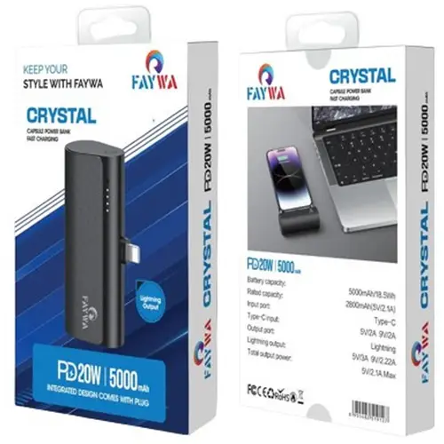 Faywa Crystal Capsule Powerbank For Iphone