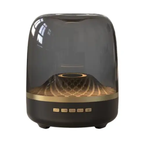 Glass 5 Mini Wireless Bluetooth Speaker With Led