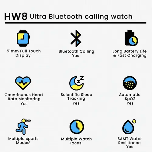 Hw 8 Ultra Smart Watch image 3