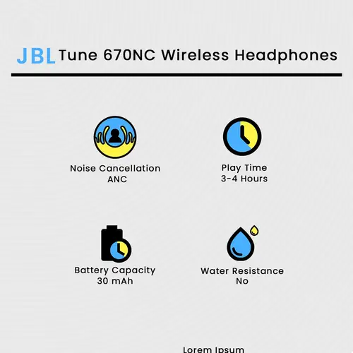 Jbl Tune 670nc Wireless Headphones image 3