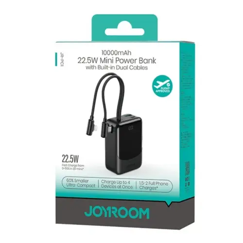 Joyroom Jr Pc1 22 5w Power Bank With Built In Cables 10000mah image 7