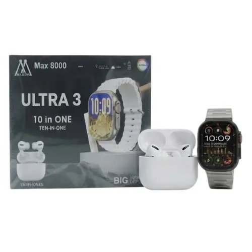 Max 8000 Ultra 3 10 In 1 Smart Watch image 4