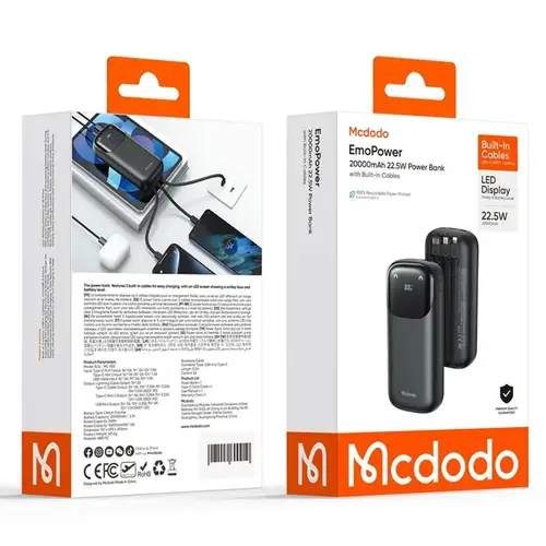 Mcdodo Mc 853 20000mah 22 5w Fast Charging Power Bank image 5