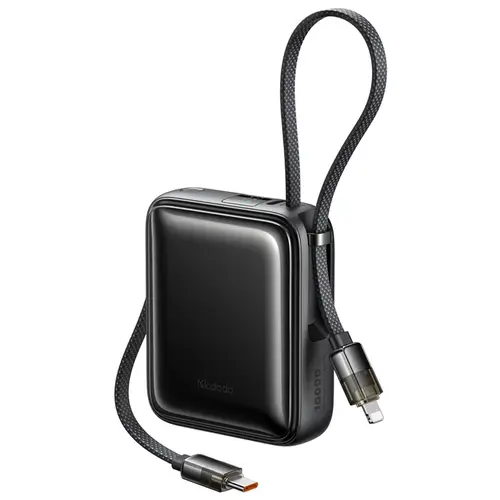 Mcdodo Mc255 22 5w Digital Display 10000mah Mini Power Bank With Built In Cables