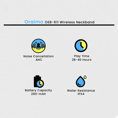 Oraimo Oeb 611 Wireless Neckband image 3