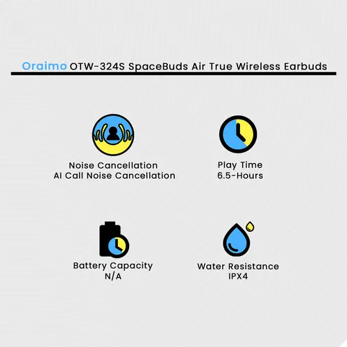 Oraimo Otw 324s Spacebuds Air True Wireless Earbuds image 3