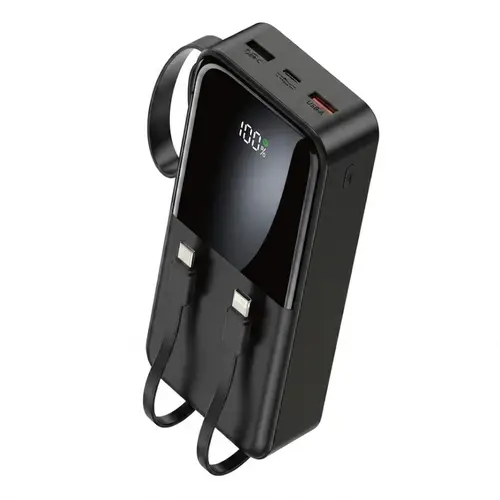 Qtech 146 30000 Mah Large Capacity Power Bank With Integrated Cables