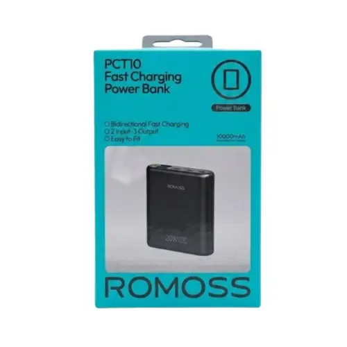 Romoss Pct10 10000mah Mini Power Bank Pd 20w Fast Charging image 4