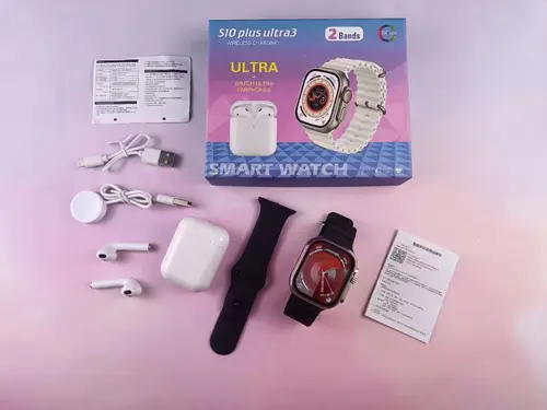 S10 Plus Ultra 3 2 In 1 Double Straps Smart Watch