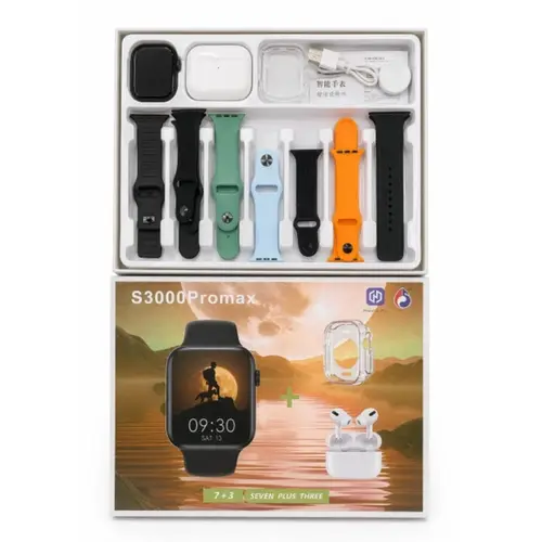 S3000 Pro Max 7 3 Series 10 With Earbuds Smart Watch