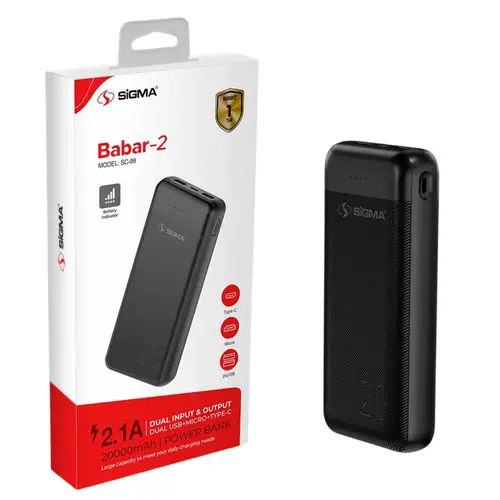 Sigma Babar 2 Power Bank 20000mah Sc 99 image 4