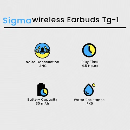 Sigma Wireless Earbuds Tg 1 image 3