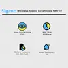 Sigma Wireless Sports Earphones Sbh 12 image 7