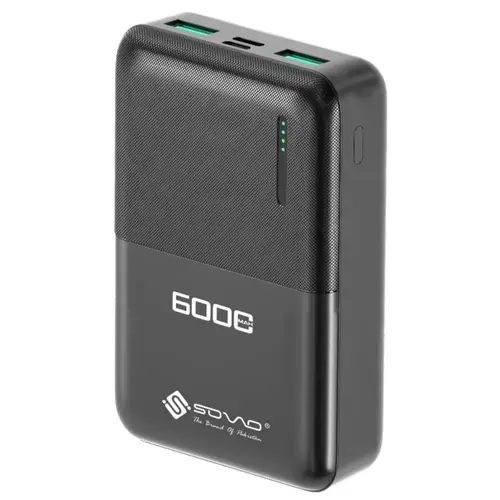 Sovo Dark 6000mah Power Bank Spb 696