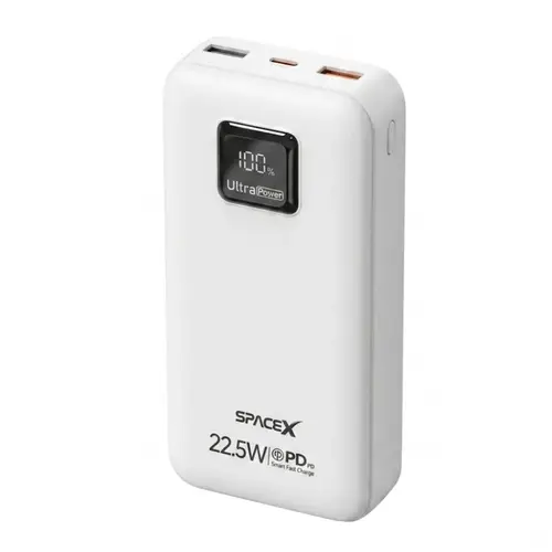 Spacex Sp 052 20000mah 22 5w Fast Charging Power Bank With Built In Cables