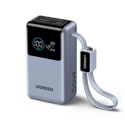 Ugreen Nexode Pb727 10000 Mah 55w Power Bank With Built In Usb C Cable