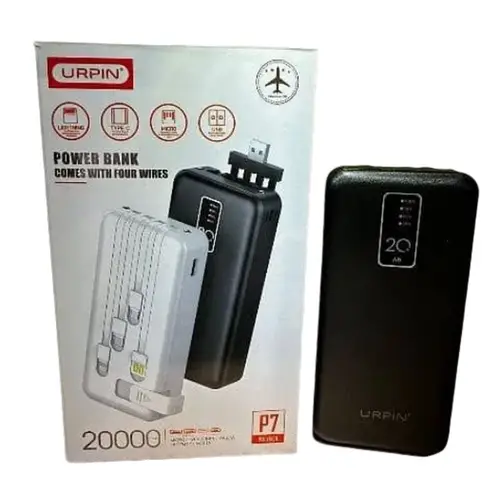 Urpin P7 3 In 1 Power Bank 20000mah