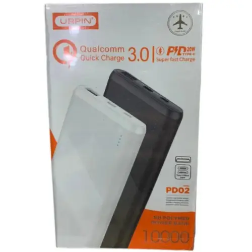 Urpin Pd 02 Fast Charging 20w Power Bank 10000mah