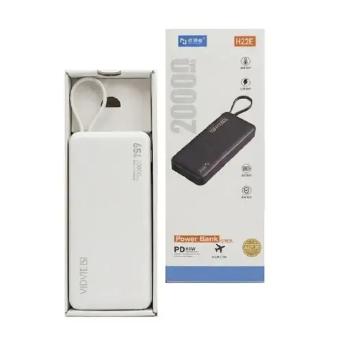 Vidvie H22e 20000mah 65w Pd Fast Charging Power Bank With Built In Cable image 3