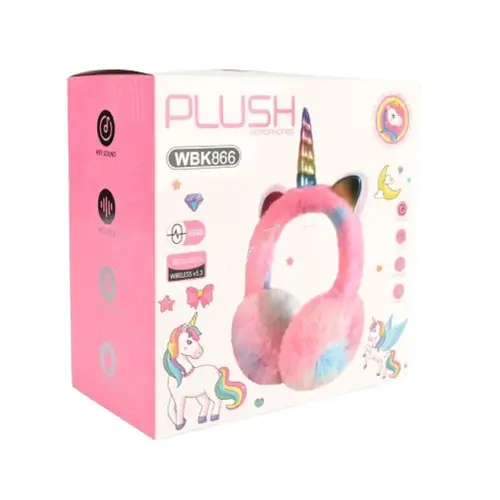 Wbk866 Unicorn Plush Wireless Headphone image 6