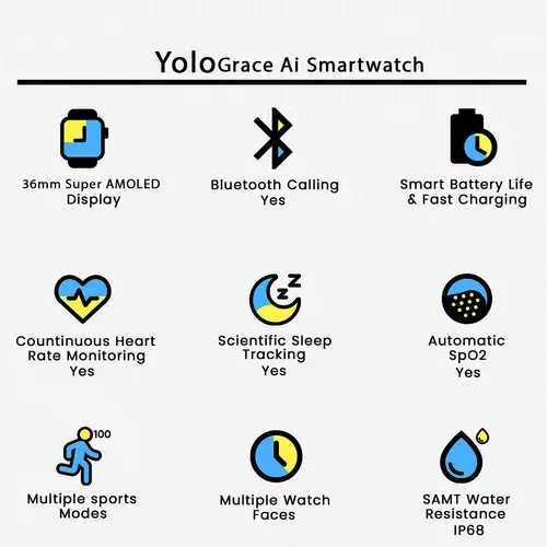 Yolo Grace Ai Smartwatch image 3
